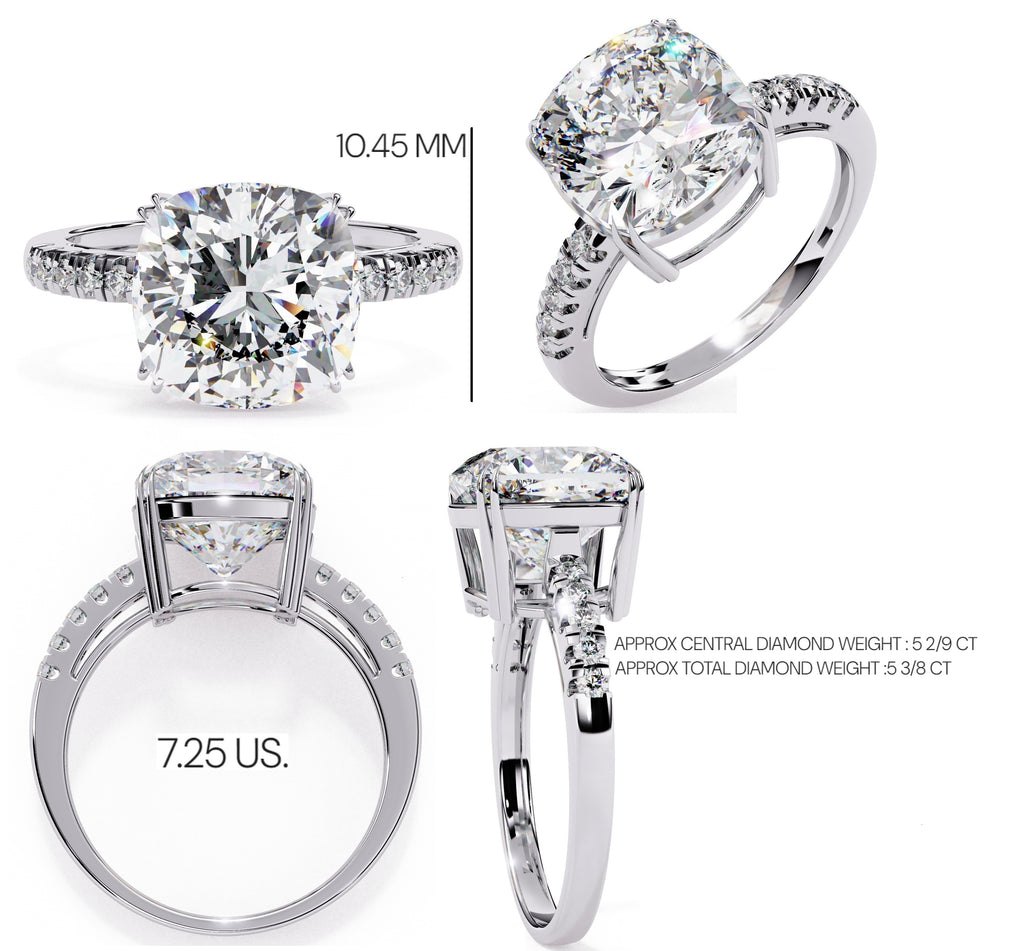 Elegant Diamond Side Stone Brilliance Ring