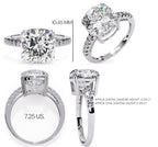 Elegant Diamond Side Stone Brilliance Ring