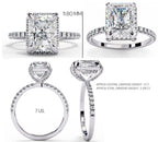 Elegant Central Stone Diamond Halo Ring
