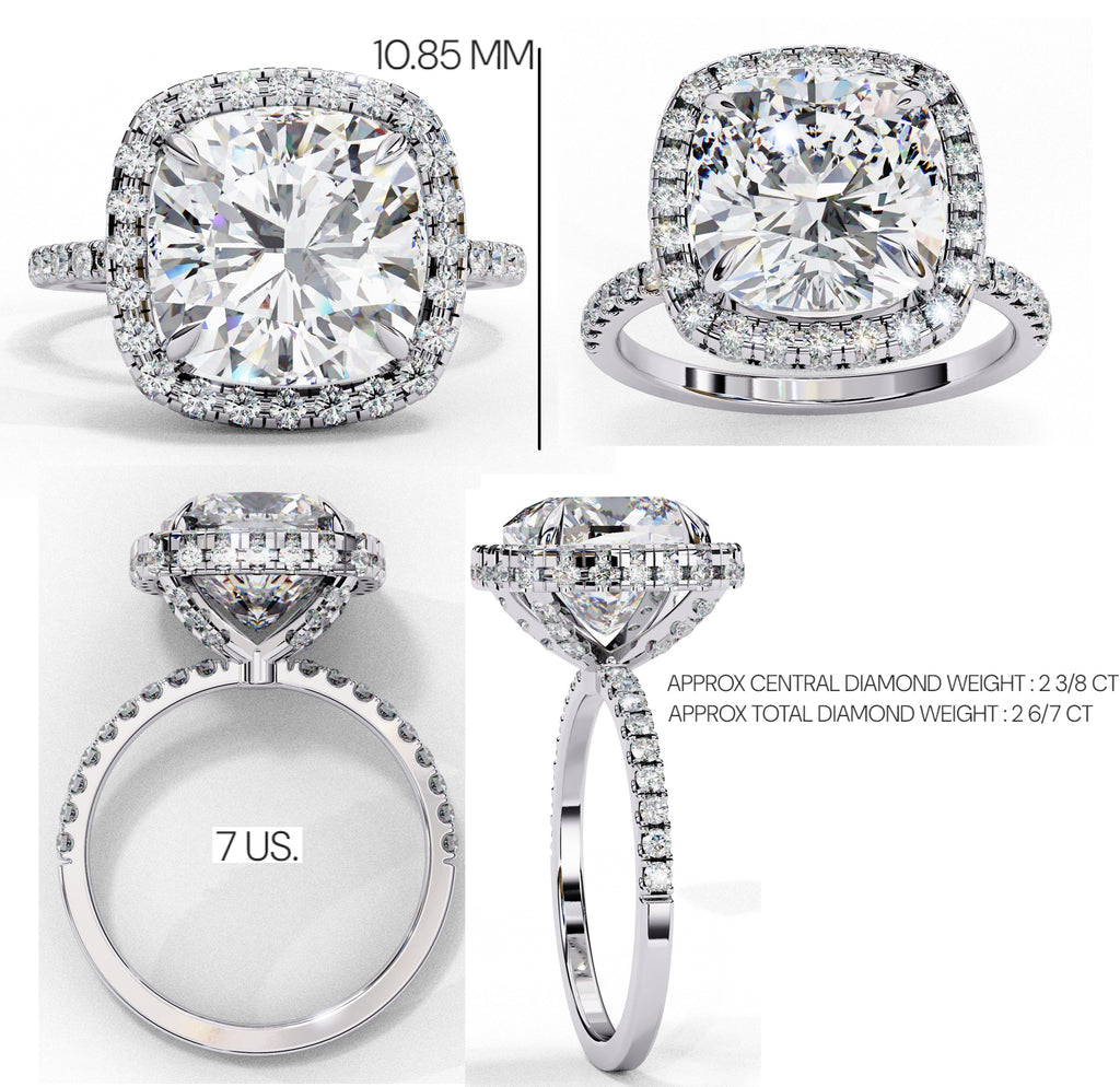 Elegant Diamond Side Stone Brilliance Ring