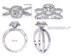 Elegant Diamond Central Stone Ring with Brilliant Side Accents