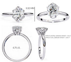 Elegant Radiance Central Solitaire Ring with Side Accents