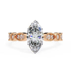 Elegant Central Stone Diamond Ring with Side Accents