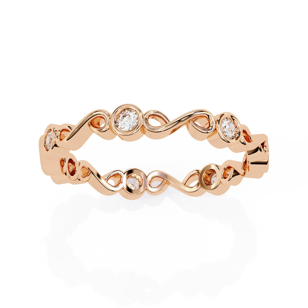 Elegant Diamond Side Stone Brilliance Ring