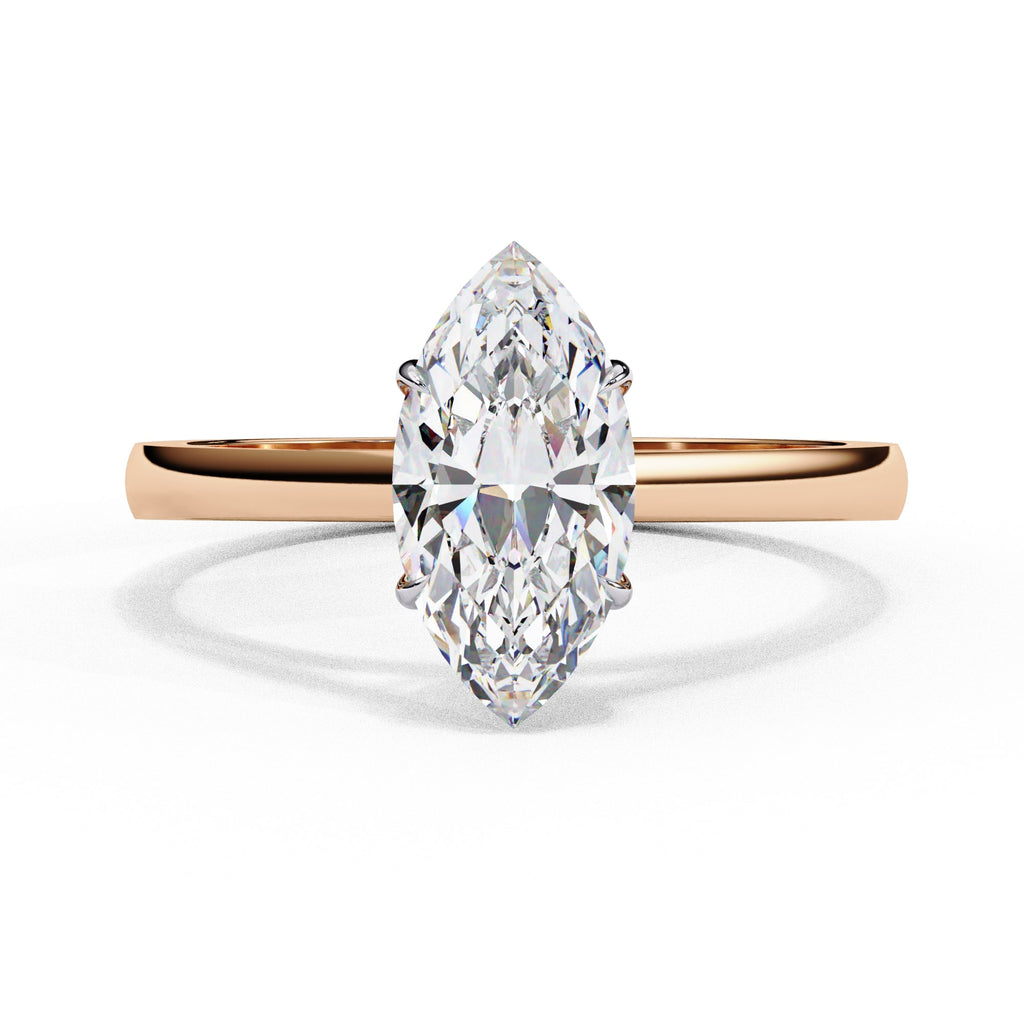 Elegant Central Stone Solitaire Ring