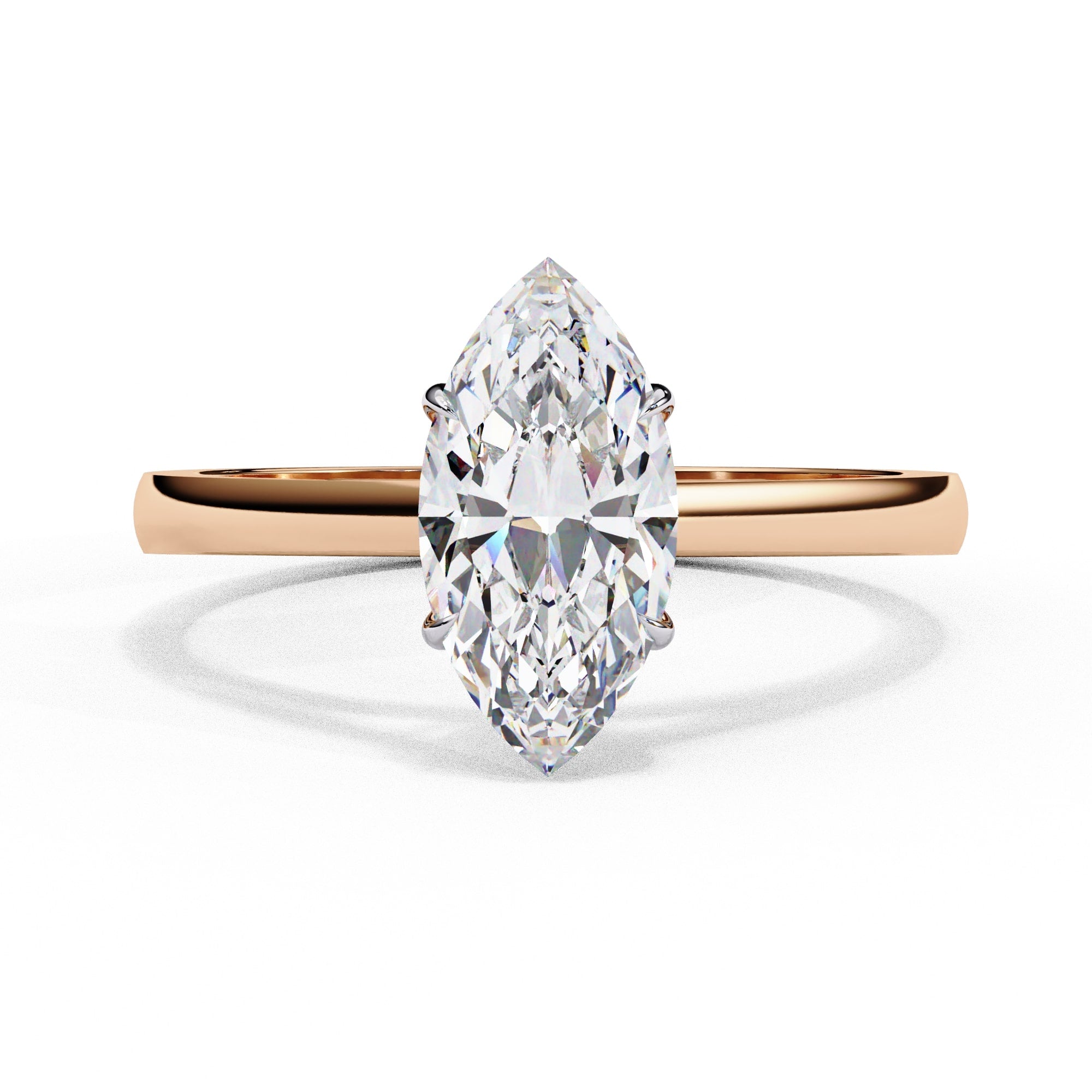 Elegant Central Stone Solitaire Ring