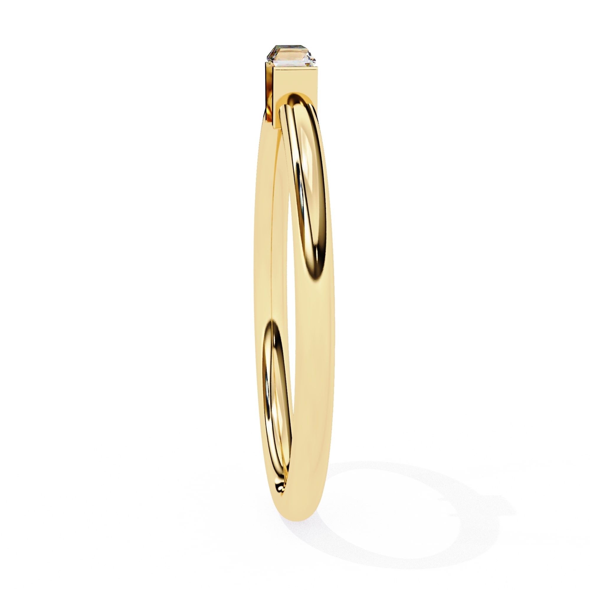 Radiant Solitaire Central Stone Ring