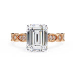 Elegant Central Stone Diamond Ring with Side Accents