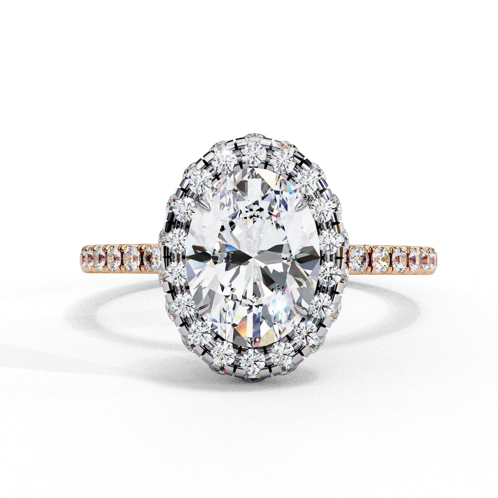 Elegant Diamond Side Stone Brilliance Ring