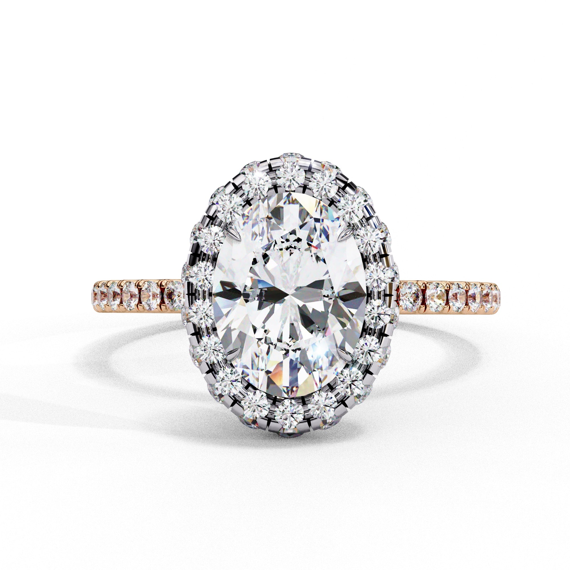 Elegant Diamond Side Stone Brilliance Ring