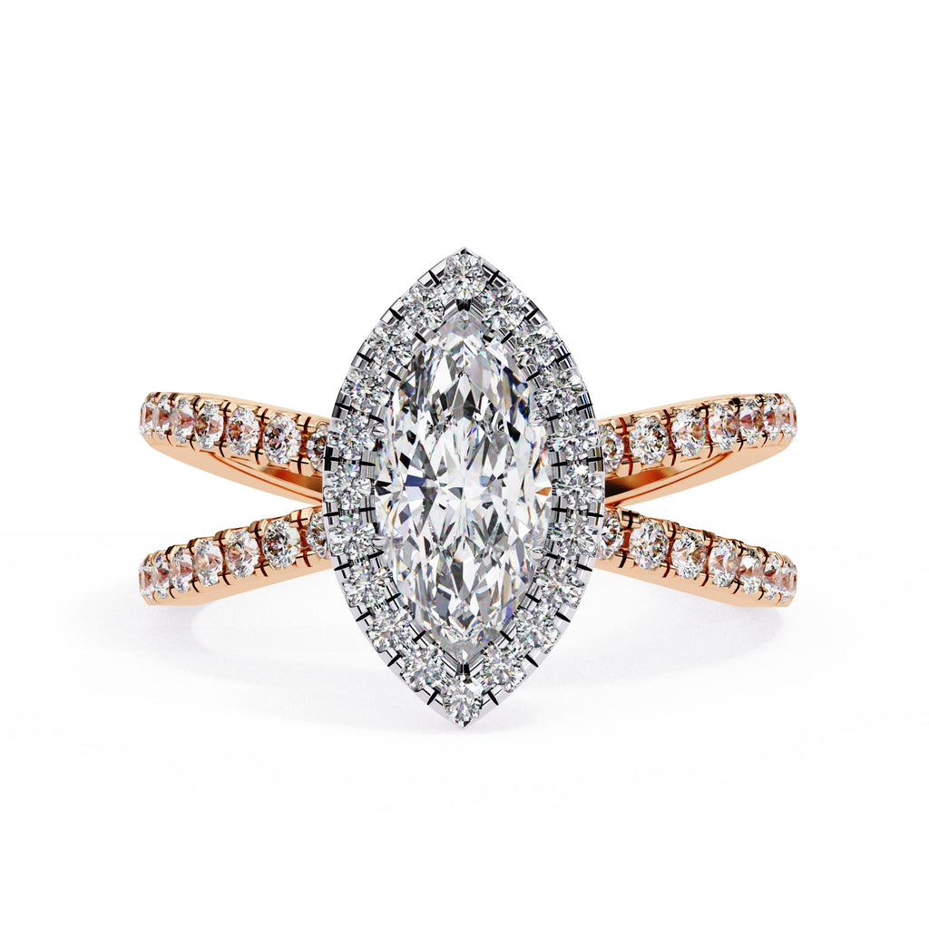 Elegant Diamond Side Stone Brilliance Ring