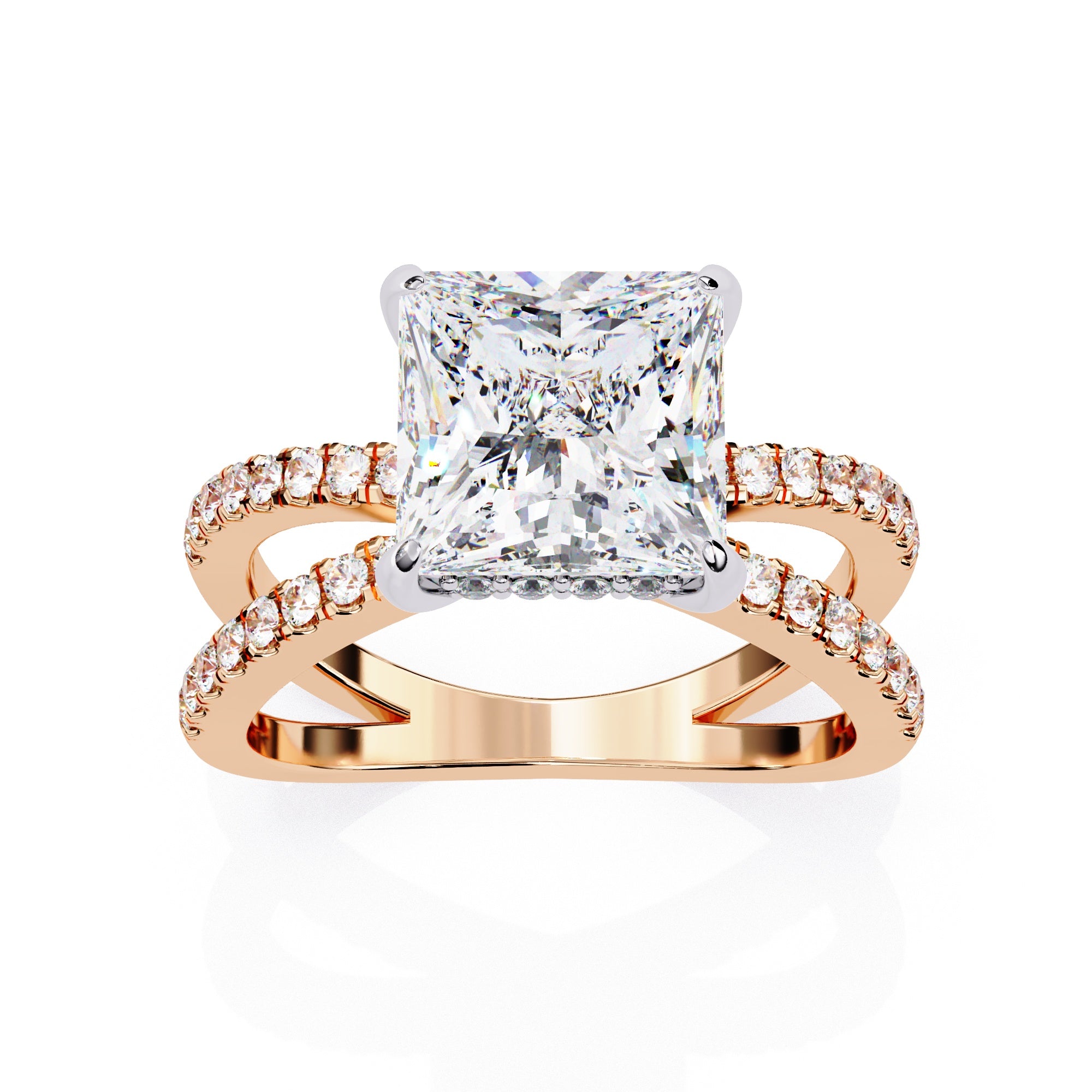 Elegant Central Stone Diamond Brilliance Ring