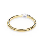 Radiant Solitaire Central Stone Ring