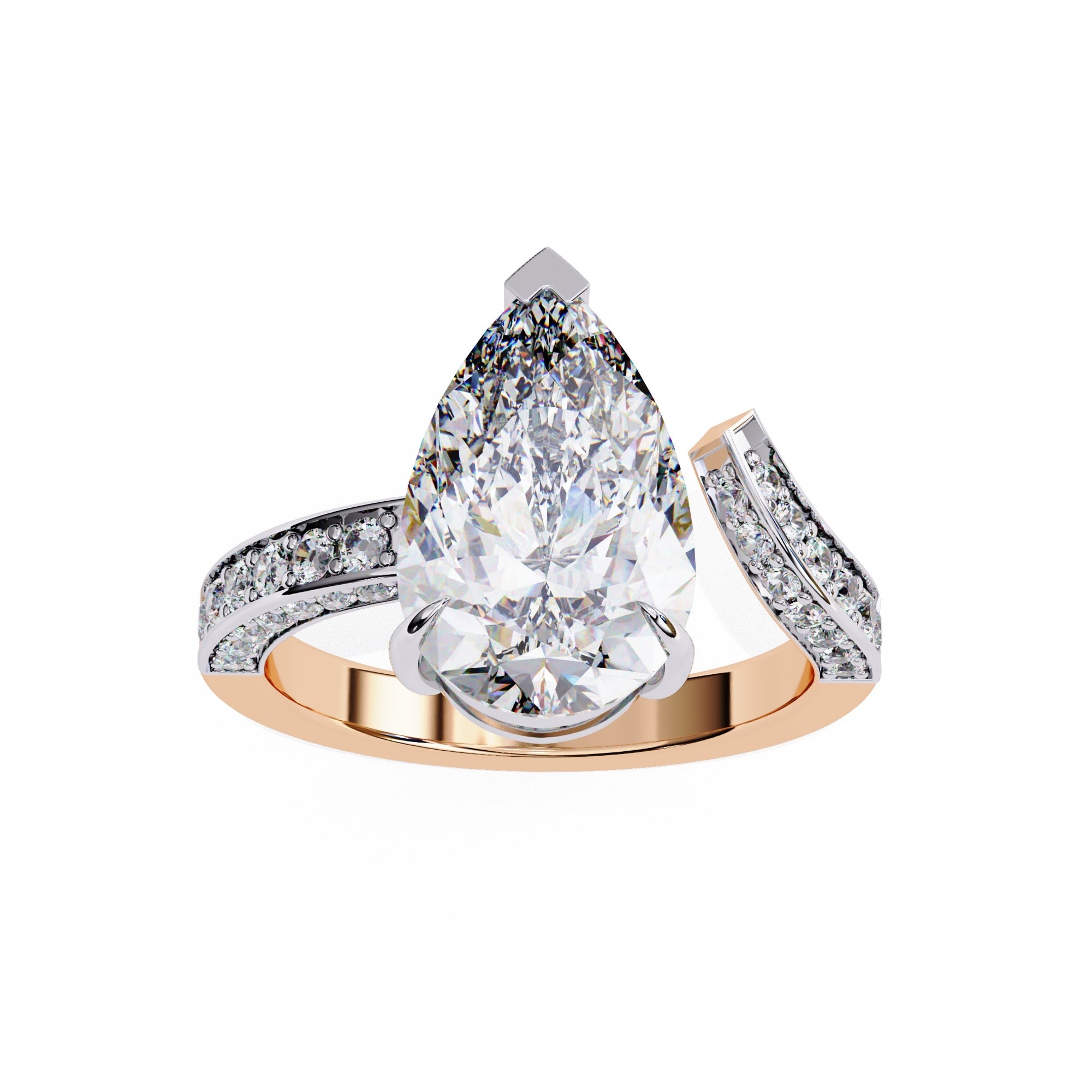 Elegant Side Stone Brilliance Diamond Ring