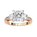 Elegant Diamond Side Stone Brilliance Ring