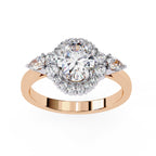 Elegant Diamond Side Stone Brilliance Ring