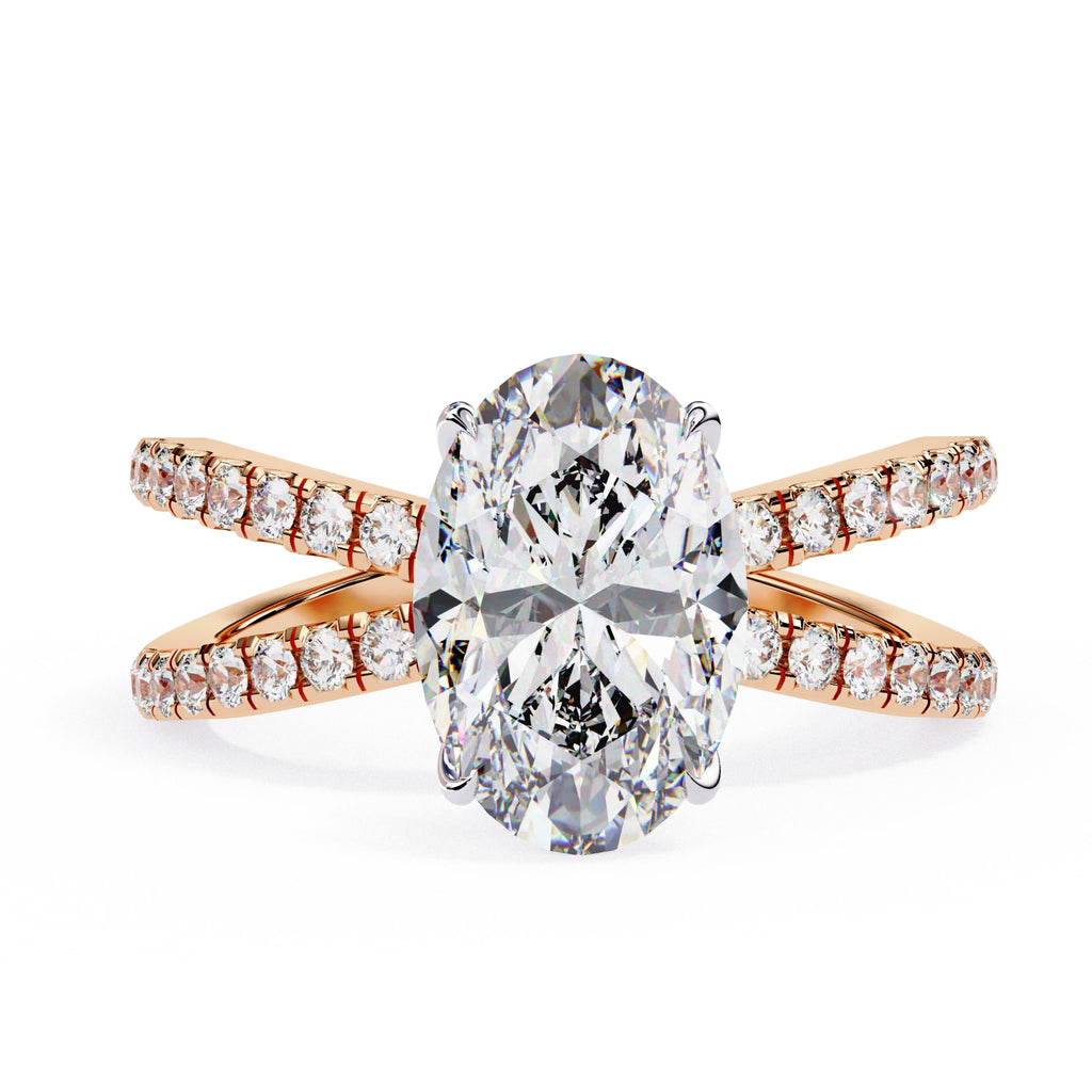 Elegant Radiance Central Stone Diamond Ring