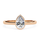 Radiant Solitaire Central Stone Ring