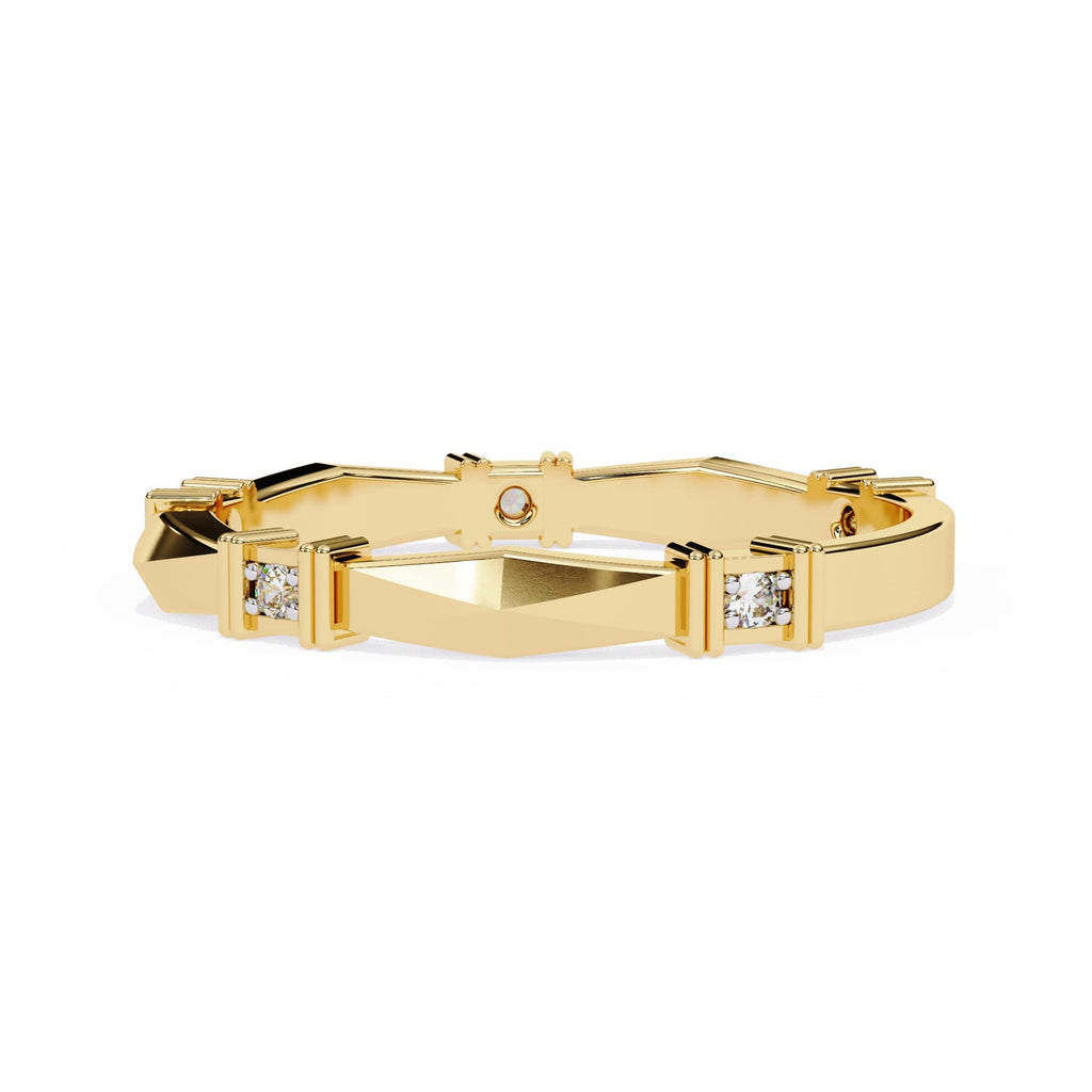 Elegant Diamond Side Stone Brilliance Ring