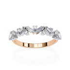 Radiant Diamond Side Stone Eternity Ring