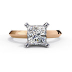 Radiant Solitaire Central Stone Diamond Ring