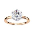 Elegant Central Stone Diamond Ring with Side Accents