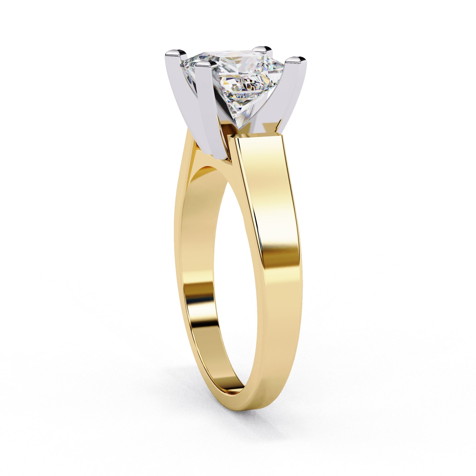 Elegant Central Stone Solitaire Ring