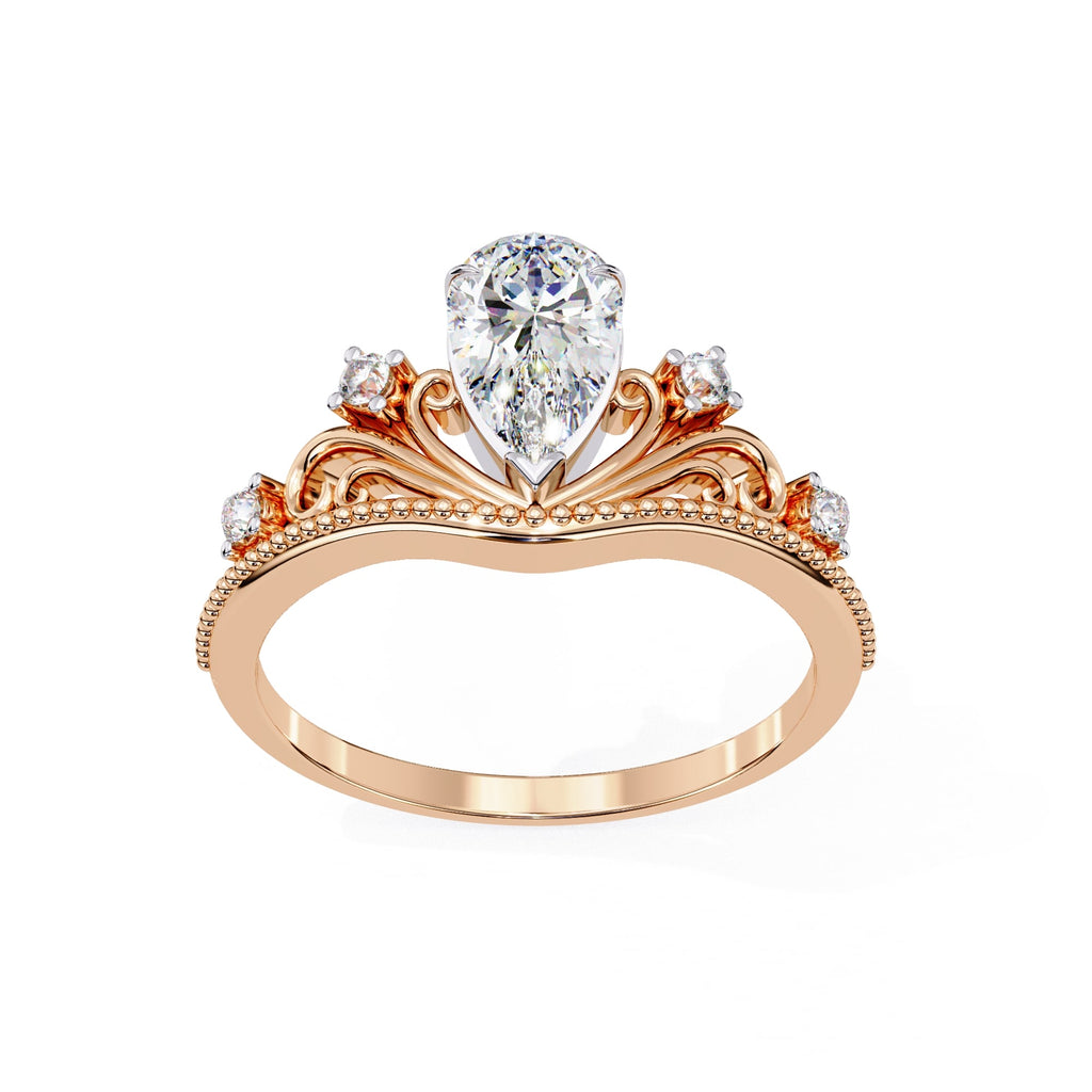 Elegant Radiance Central Stone Diamond Ring