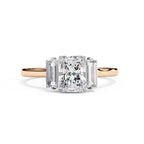 Elegant Multi-Stone Brilliance Central Cluster Ring