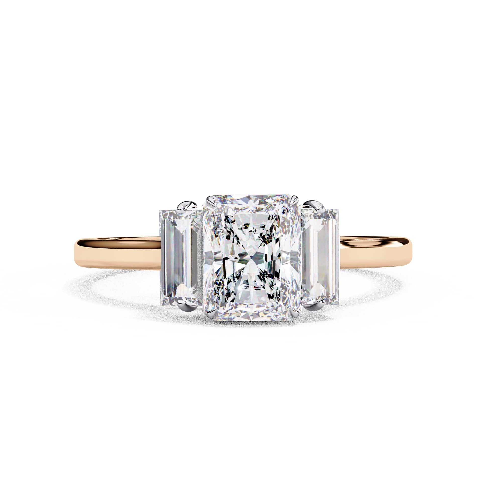Elegant Multi-Stone Brilliance Central Cluster Ring