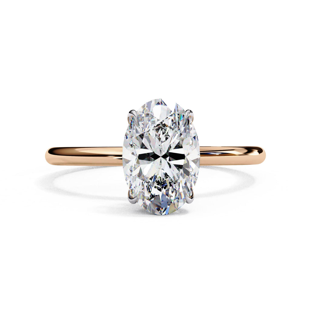 Elegant Central Stone Diamond Ring with Sparkling Side Accents