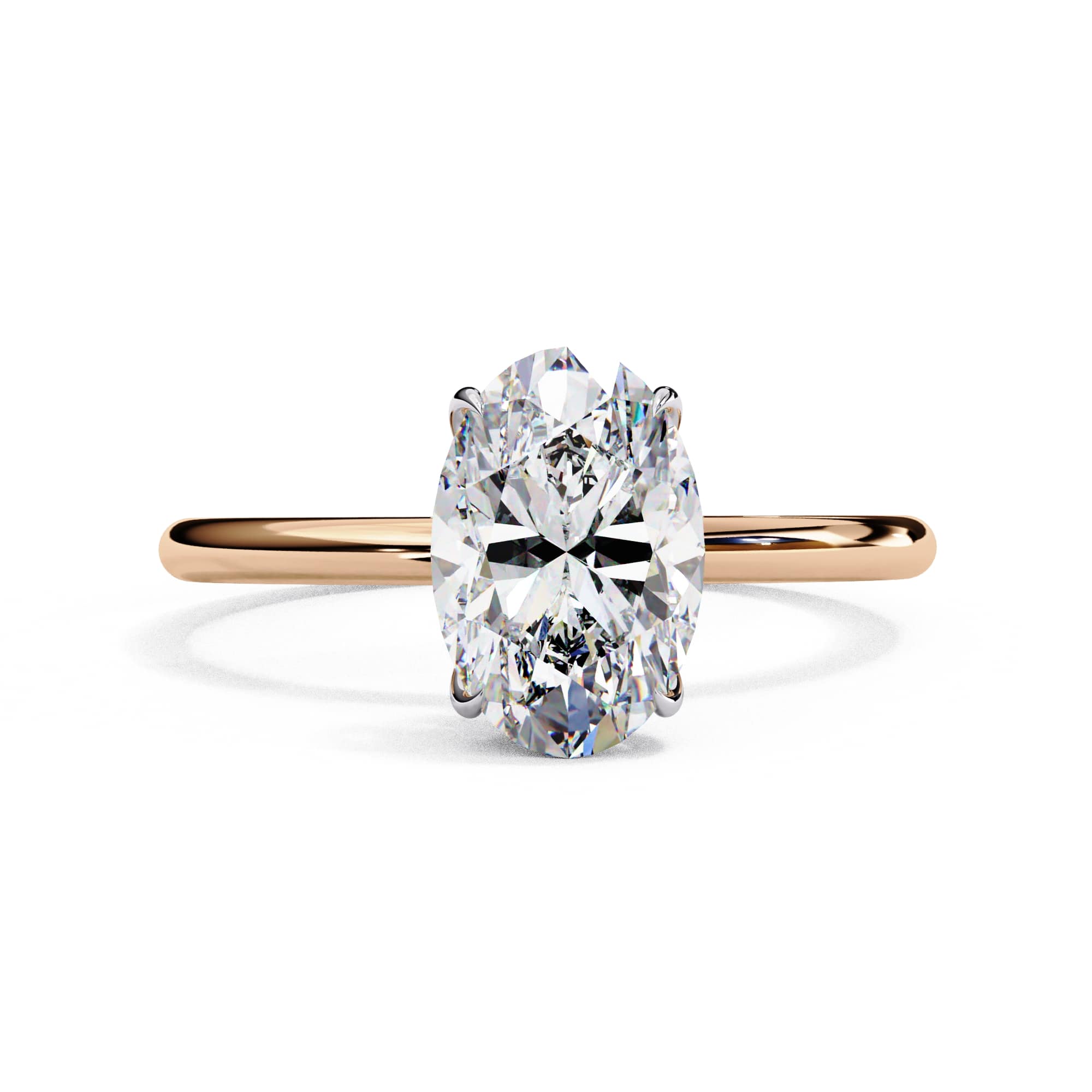 Elegant Central Stone Diamond Ring with Sparkling Side Accents