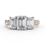 Elegant Central Stone Diamond Cluster Ring