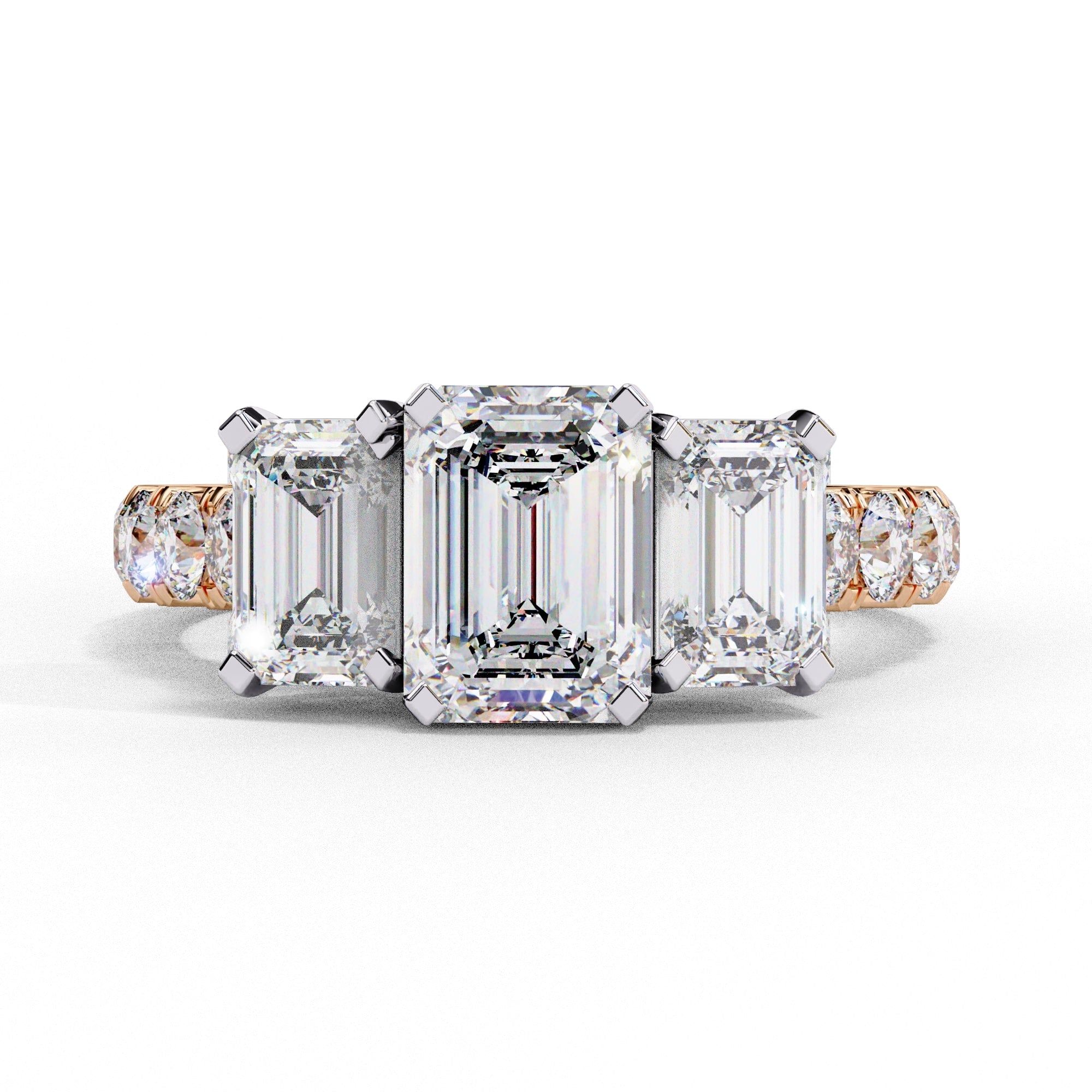 Elegant Central Stone Diamond Cluster Ring