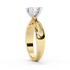 Elegant Solitaire Central Stone Ring
