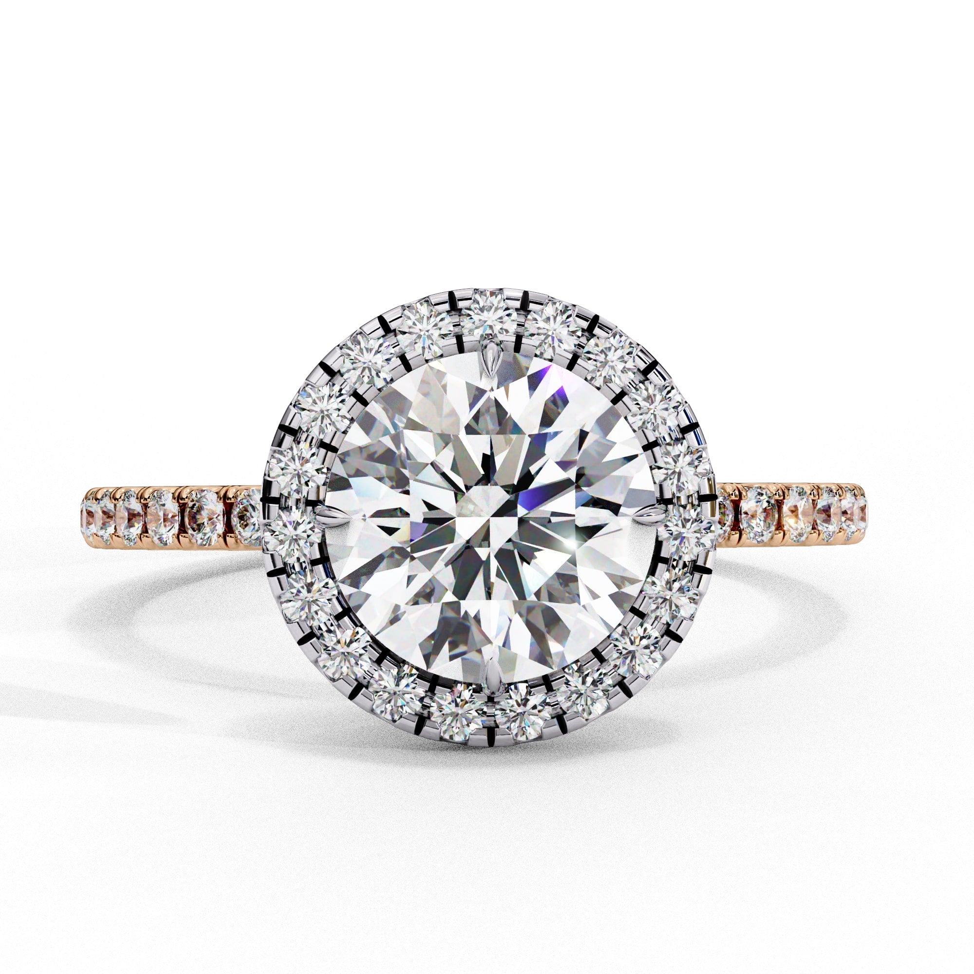 Elegant Diamond Central Stone Brilliance Ring