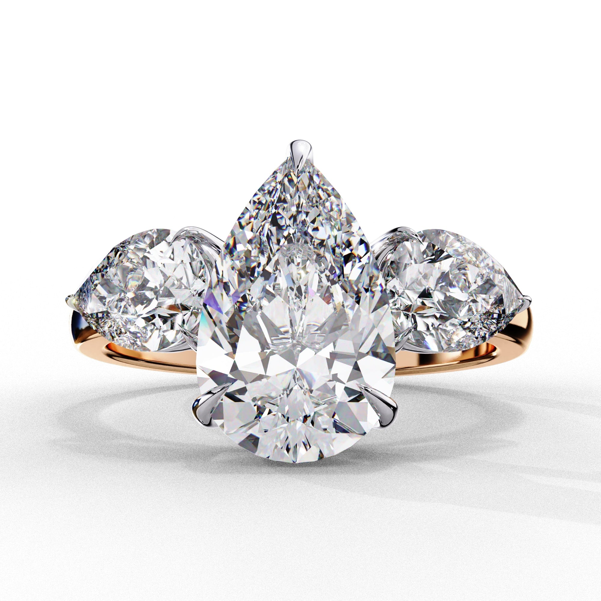 Radiant Multi-Stone Central Cluster Ring