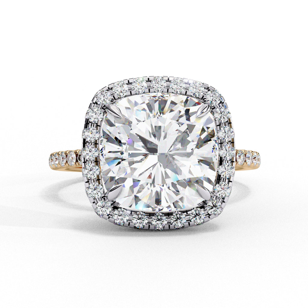 Elegant Diamond Side Stone Brilliance Ring