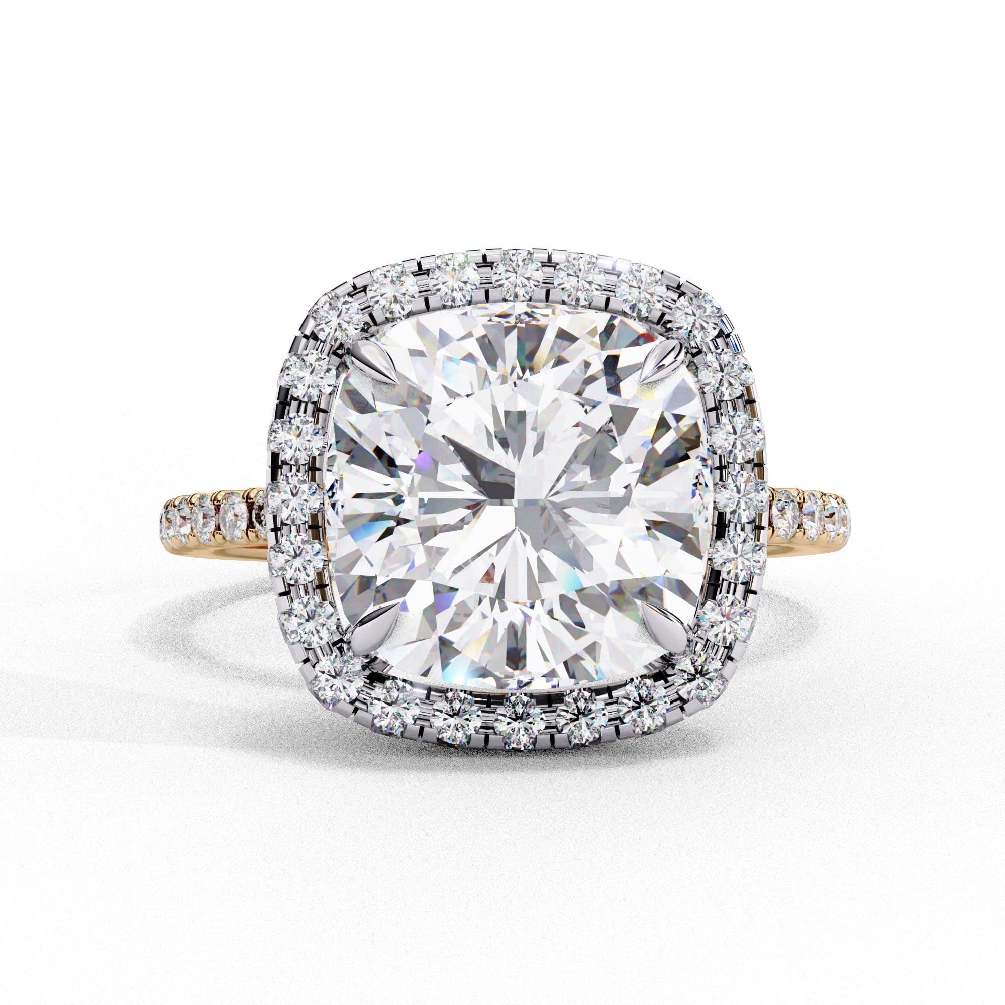 Elegant Diamond Side Stone Brilliance Ring