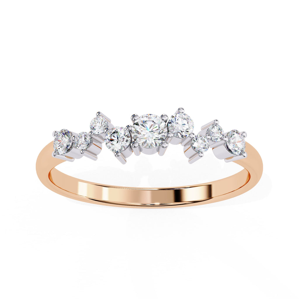 Elegant Diamond Side Stone Brilliance Ring