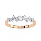 Elegant Diamond Side Stone Brilliance Ring