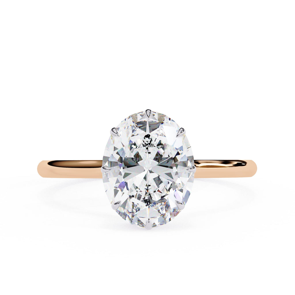 Elegant Diamond Side Stone Brilliance Ring