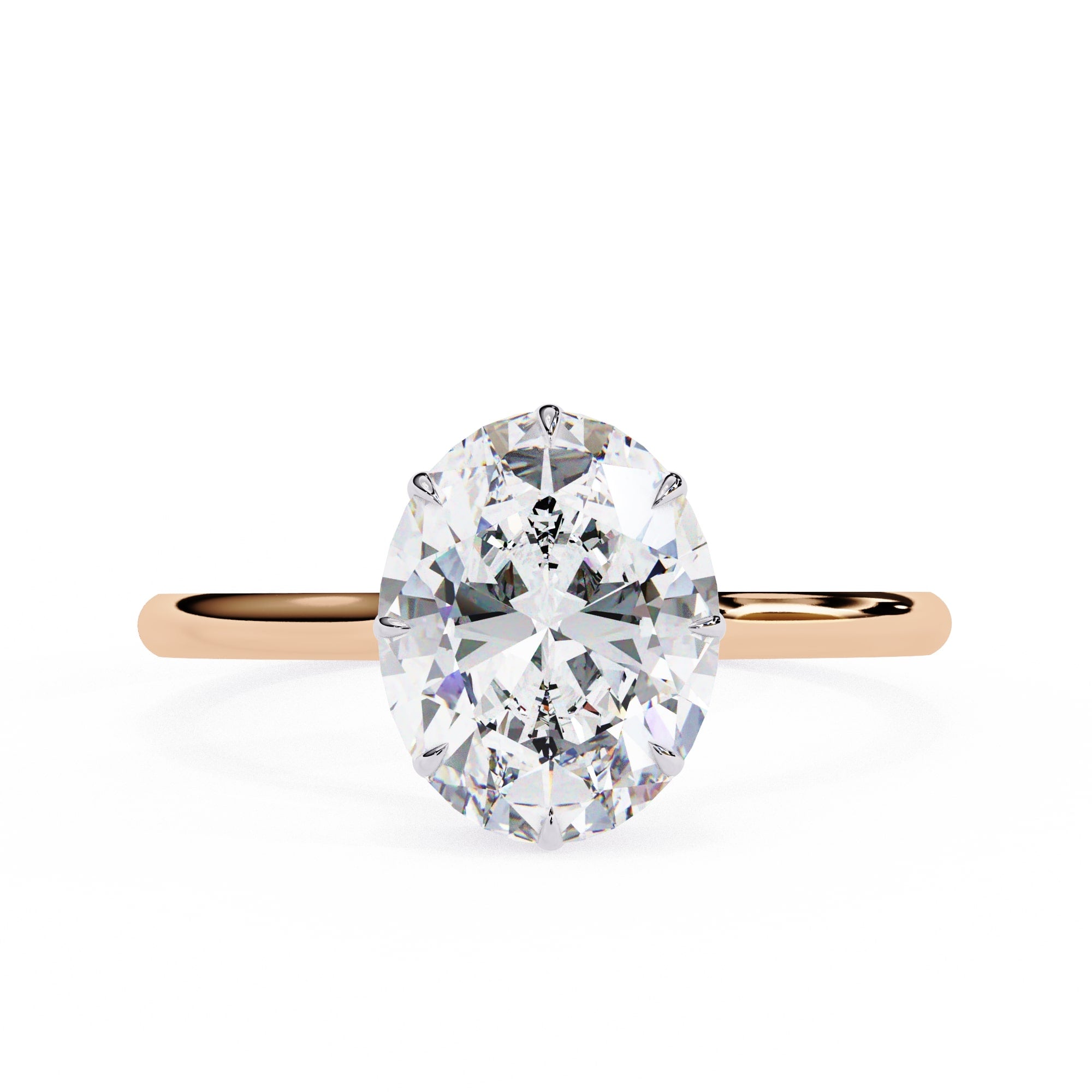 Elegant Diamond Side Stone Brilliance Ring