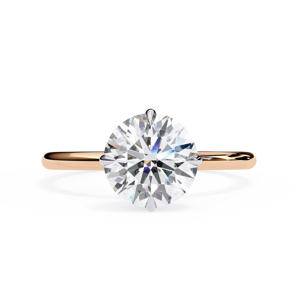 Elegant Diamond Center Stone Ring with Side Accents