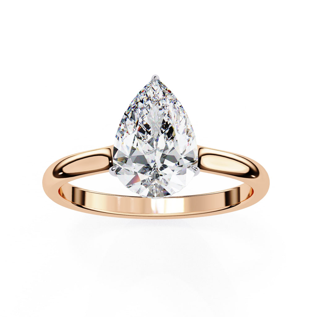 Elegant Central Stone Diamond Halo Ring