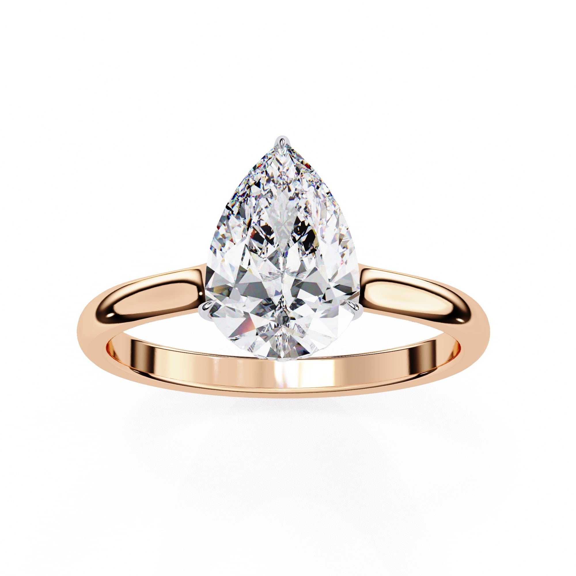 Elegant Central Stone Diamond Halo Ring