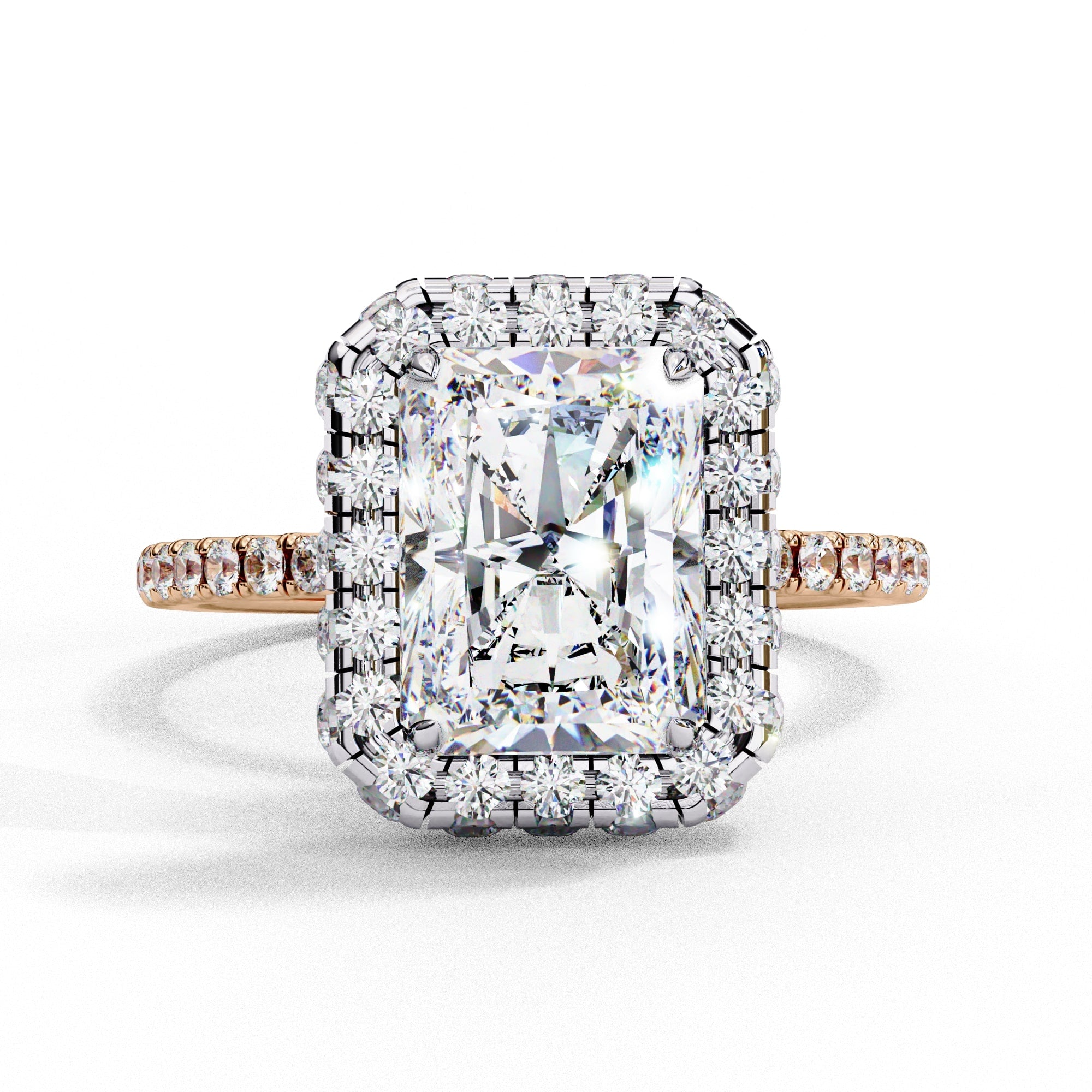 Elegant Diamond Side Stone Brilliance Ring