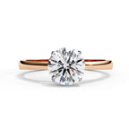 Elegant Solitaire Central Stone Ring