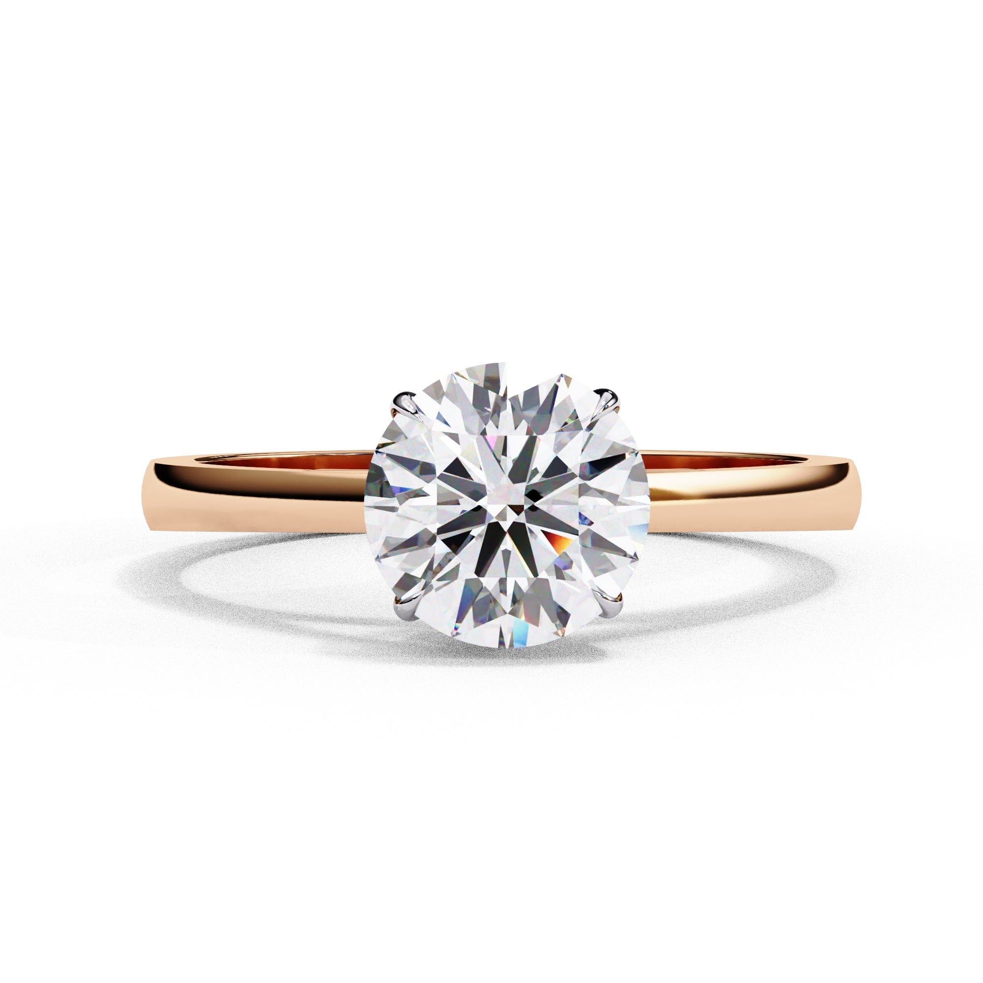 Elegant Solitaire Central Stone Ring