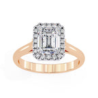 Elegant Central Stone Diamond Ring with Side Accents